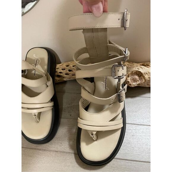 New Free People Jojo Gladiator Sandals Size 37 - Picture 4 of 7